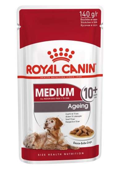 Royal Canin MEDIUM Ageing 10+ in Soße, 140 g