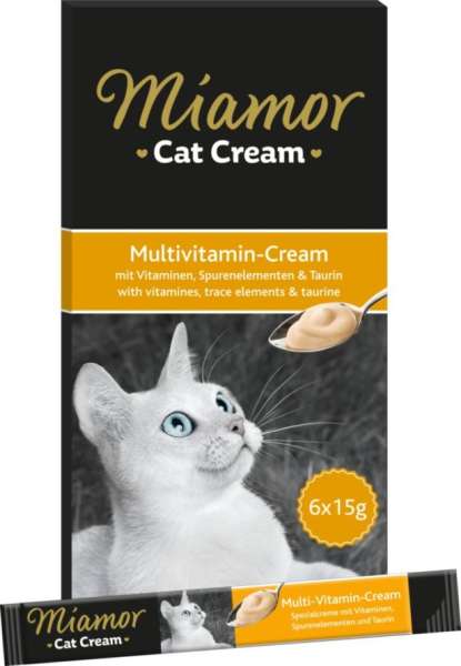 Miamor Cat Snack Multi-Vitamin-Cream, 6x15 g
