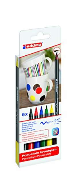edding 4200 Porzellanpinselstift 6er-Set family colours
