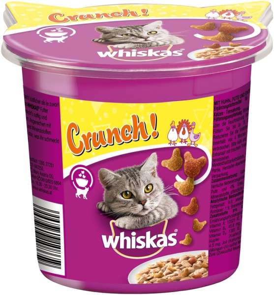 Whiskas 100g Crunch Huhn Truthahn+Ente
