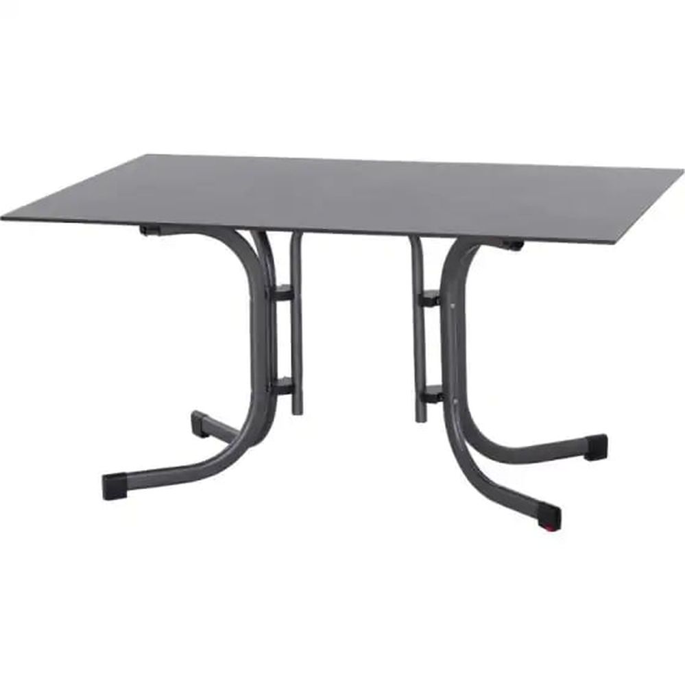 Klapptisch Sola 140x90 cm anthrazit Gartentische Gartenmöbel Metall