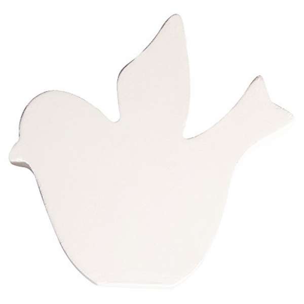 Symbol Vogel weiß 11cmx2cm