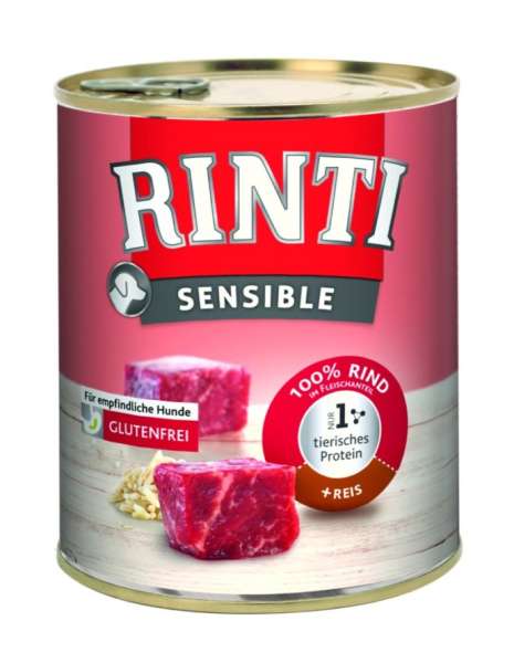 Rinti Hundefutter Sensible Rind & Reis 800 g