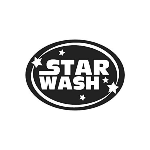 Label Star Wash, oval