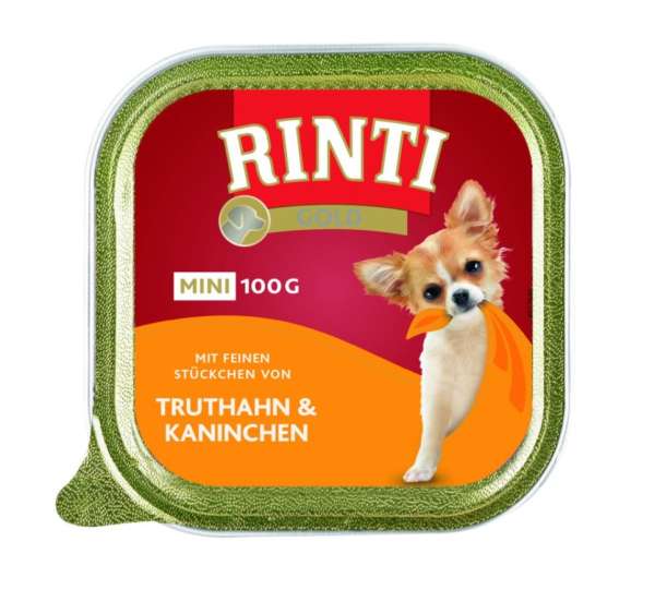 Rinti Gold mini Truthahn & Kaninchen, 100 g Schale