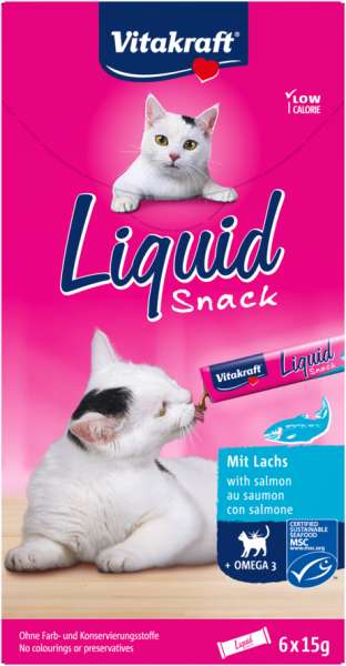 Vitakraft Cat Liquid 6x15g Omega 3