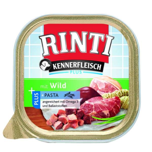 Rinti Kennerfleisch Wild + Pasta, 300 g Schale