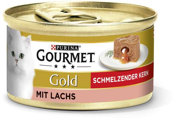 GourmetGold Schmelzender Kern Lachs, 85 g