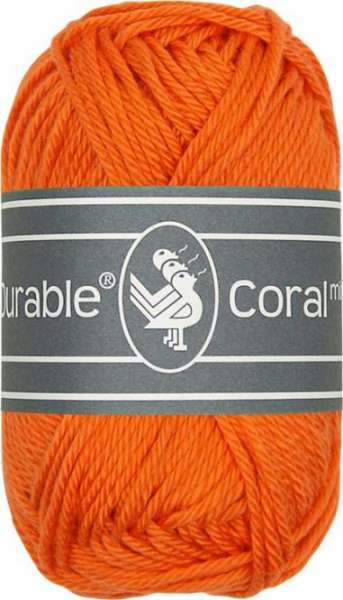 Wolle Durable Coral Mini orange