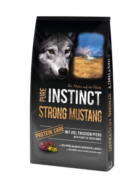 PURE INSTINCT Hundefutter Adult mit Pferd 12kg (Strong Mustang)