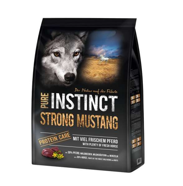 PURE INSTINCT Hundefutter Adult mit Pferd 4kg (Strong Mustang)