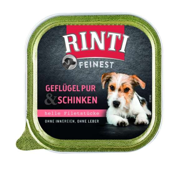 Rinti Feinest Geflügel pur & Schinken, 150 g Schale