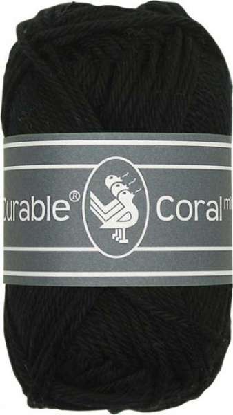 Wolle Durable Coral Mini black