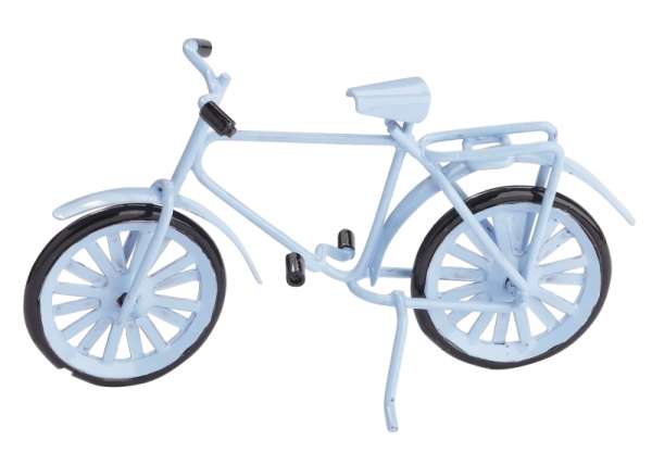 Miniatur-Fahrrad hellblau ca. 9,5 x 6 cm