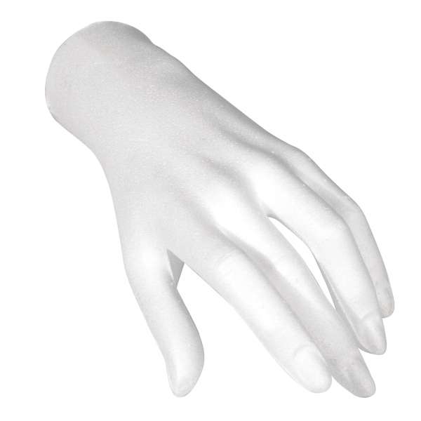 Styropor Hand weiblich 21cm
