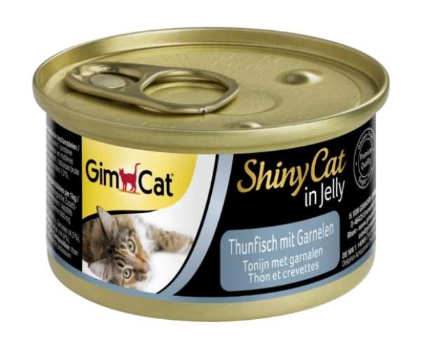 GimCat ShinyCat in Jelly Thunfisch mit Garnelen 70 g