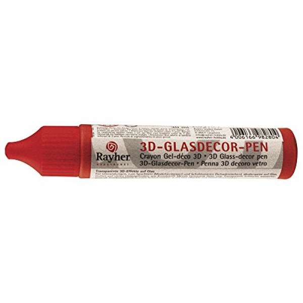 Glasdecor-Pen 3D 30ml klassikrot