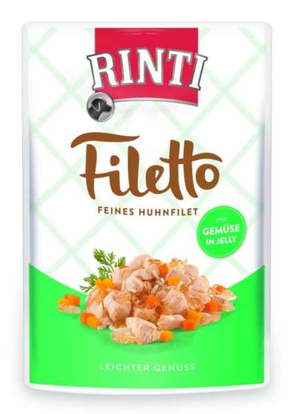 Rinti Filetto Huhnfilet mit Gemüse, 100 g Frischebeutel