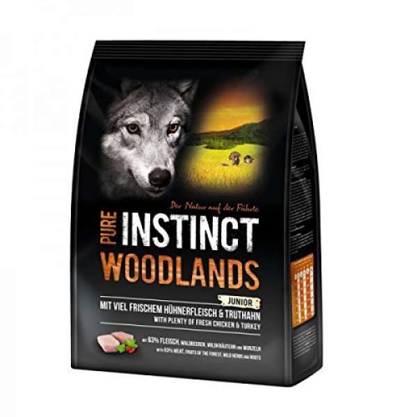 PURE INSTINCT Woodlands Mini/Medium Junior mit Huhn und Truthahn 1 kg