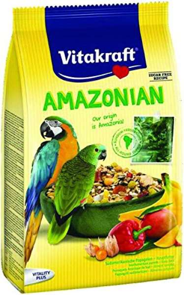 Vitakraft Amazonian + Papaya & Mango für Papageien 750g