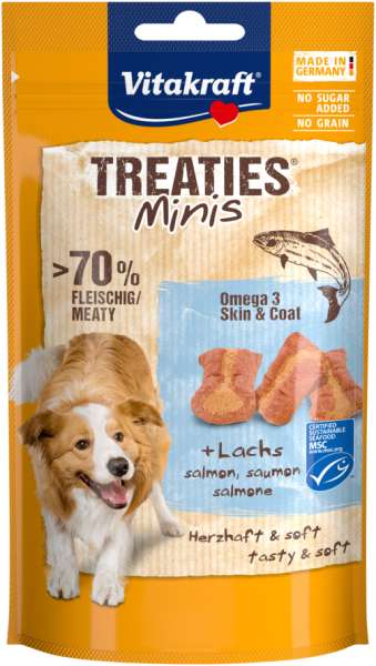 Vitakraft Treaties Mini zum Lachs und Omega 3, 48 g