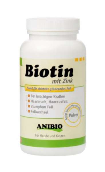 Anibio Biotin Pulver mit Zink 220g
