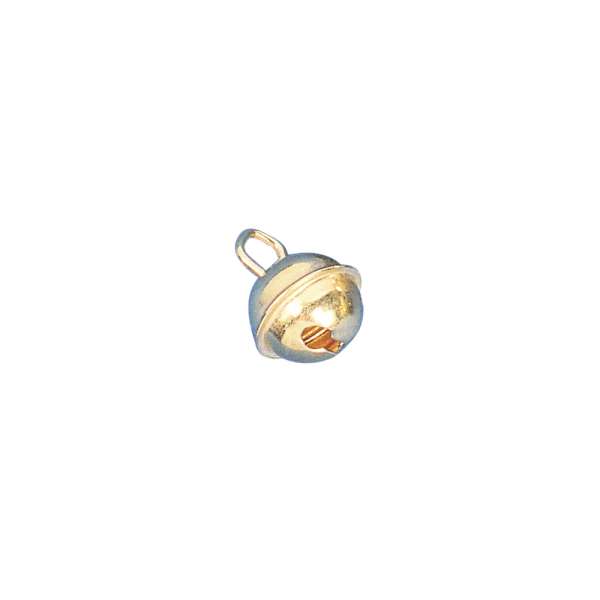 Deko-Metallglöckchen kugelförmig, 15mm ø, gold