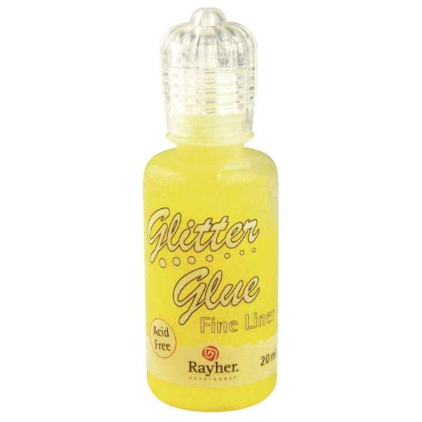 Glitter Glue zitrone 20ml