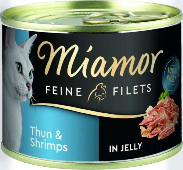 Miamor Feine Filets in Jelly Thun & Shrimps, 185 g