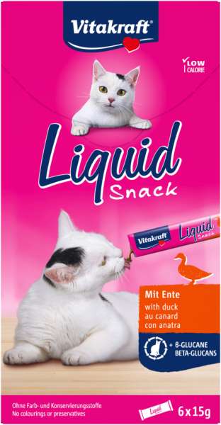 Vitakraft Cat Liquid 6x15g Snack Glucane