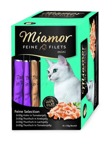 Miamor Feine Filets Mini Feine Selection - Mini Frischebeutel, 8 x 50 g