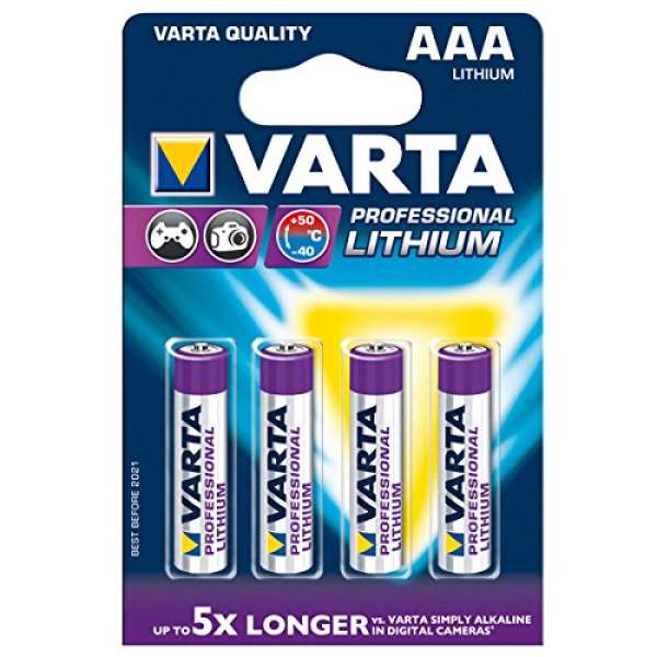 Varta Lithium Mikro AAA Batterie (4-er Pack)