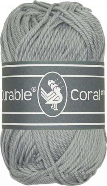 Wolle Durable Coral Mini light grey