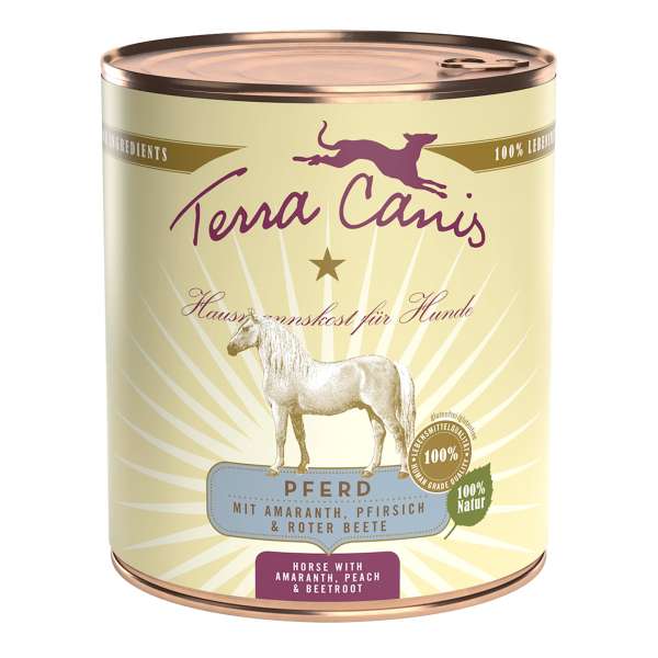 Terra Canis Pferd mit Amaranth, Pfirsich und Roter Bete, 800 g