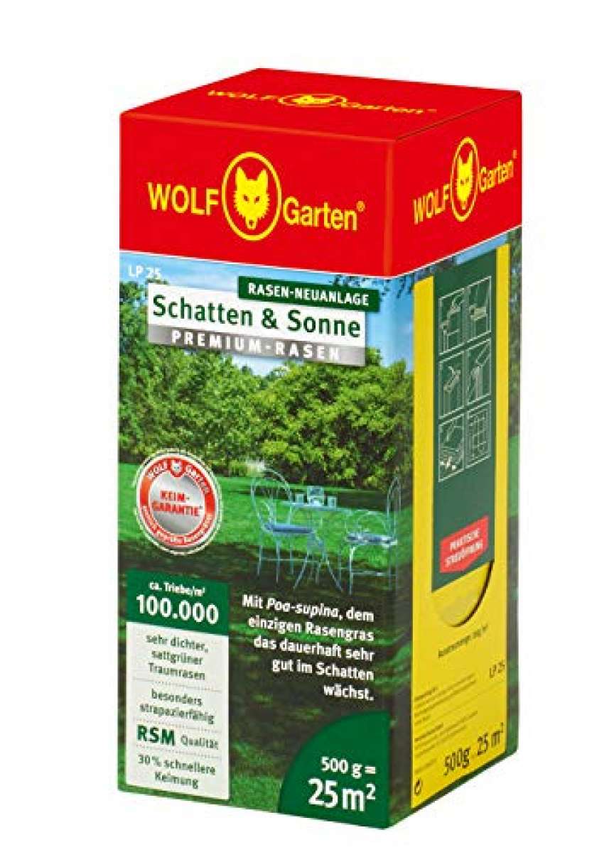 Premium Rasen LP025 0,5kg WO | Rasensamen | Samen | Aussaat | Garten