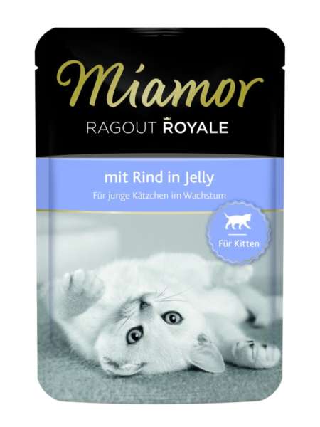 Miamor Ragout Royale in Jelly Kitten - mit Rind, 100g
