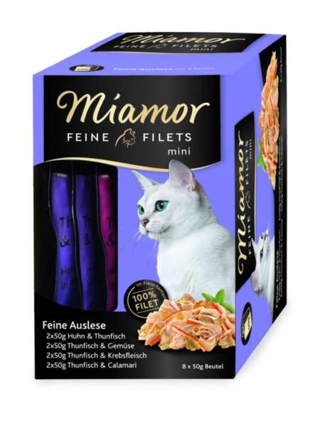Miamor Feine Filets Mini Feine Auslese - Mini Frischebeutel, 8x50 g