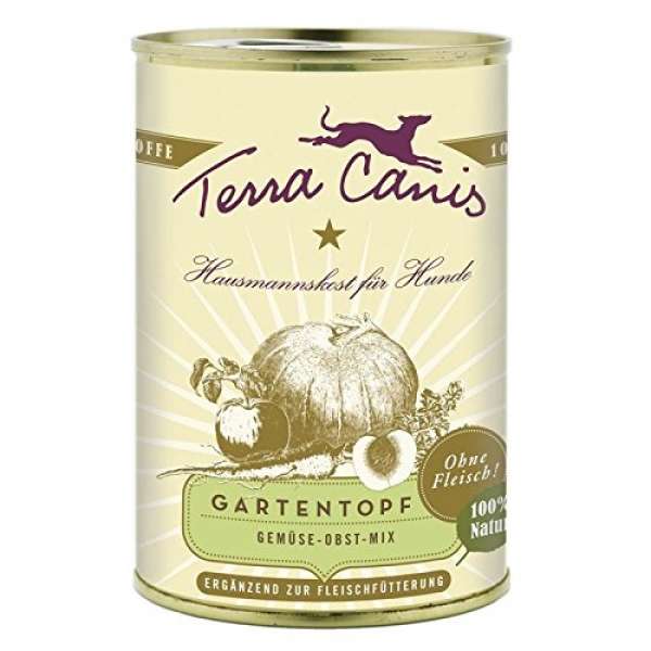 Terra Canis Gartentopf Gemüse+Obst Mix, 400g Dose