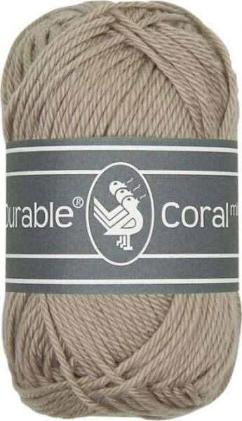 Wolle Durable Coral Mini taupe