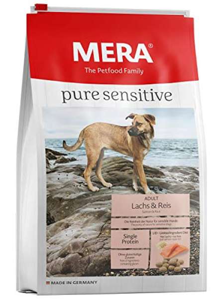 Mera Dog Hundefutter Pure Sensitive Lachs und Reis, 4 kg