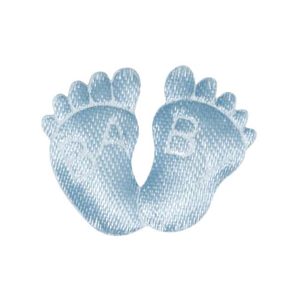 Stoff-Füße Baby hellblau