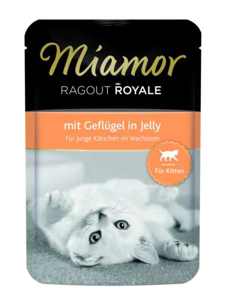 Miamor Ragout Royale in Jelly Kitten - mit Geflügel, 100 g