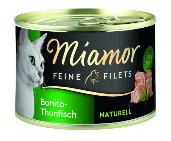 Miamor Feine Filets naturelle Bonito-Thunfisch, 156 g