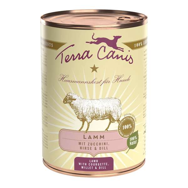 Terra Canis Lamm mit Zucchini, Hirse und Dill, 400 g