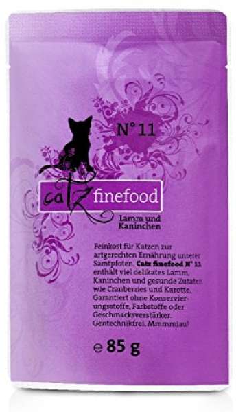 Catz finefood No.11 Lamm+Kaninchen, 85 g