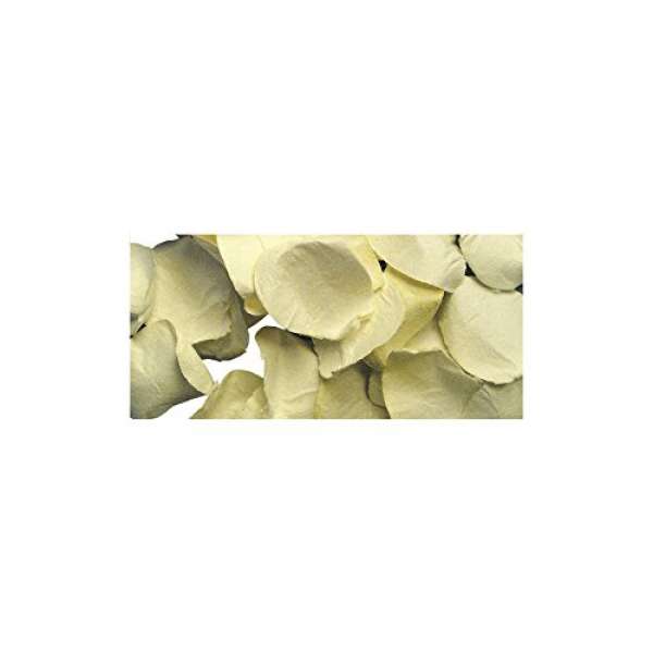 Papier Blütenblätter D:2,5cm creme