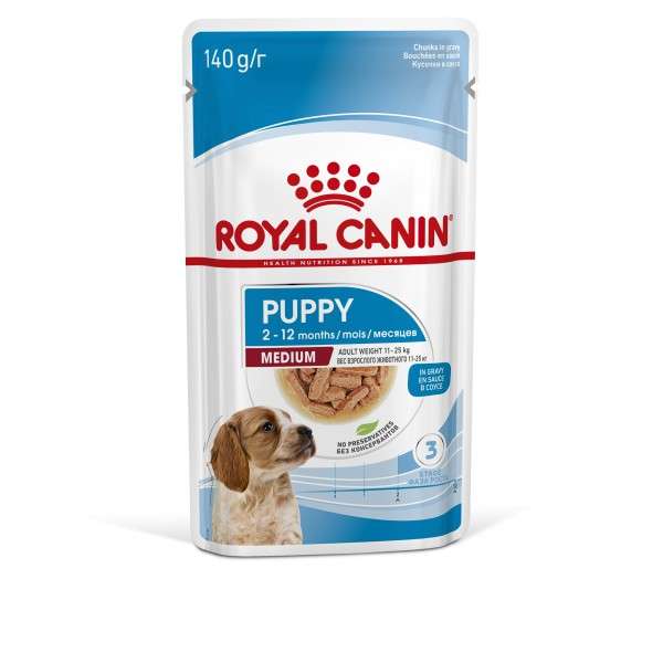 Royal Canin MEDIUM PUPPY in Soße, 140 g