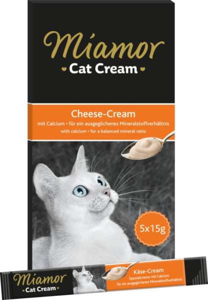 Miamor Cat Snack Käse-Cream, 5x15 g