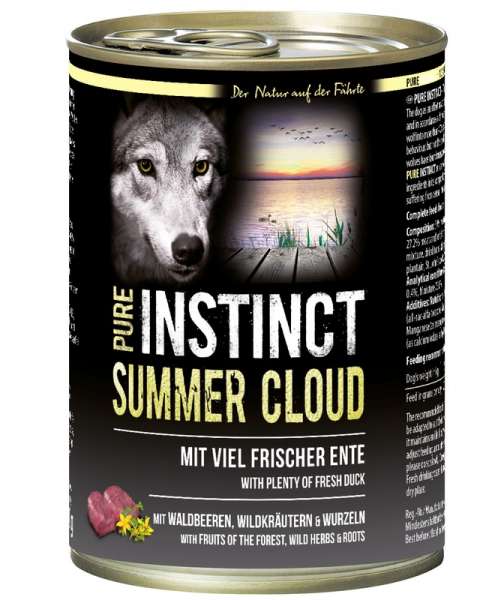 PURE INSTINCT Nassfutter mit Ente 400g (Summer Cloud)
