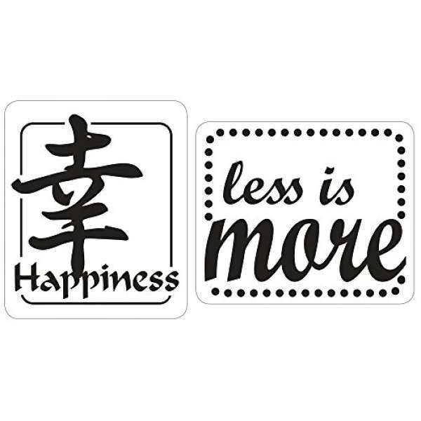 Labels &quot;Happiness, less is more&quot;